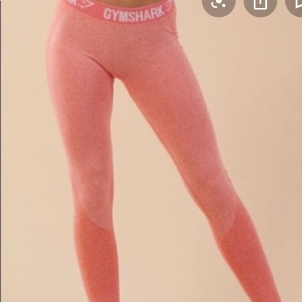 Peach coral gym shark flex leggings!!